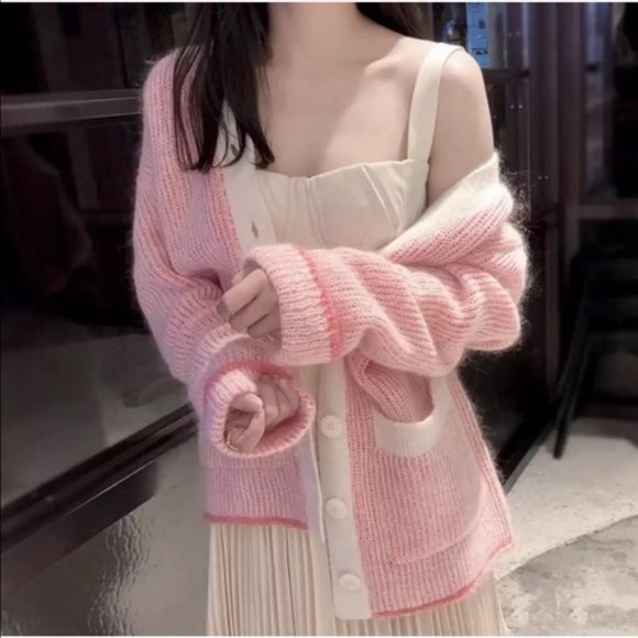 MM6 Maison Margiela Pink Cardigan in Women’s Size XS - Picture 8 of 12